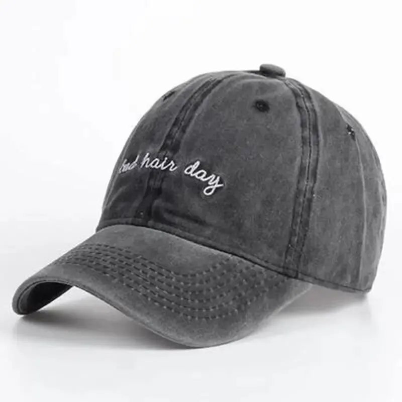 Fashion Letter Embroidery Wash Baseball Caps Spring and Autumn Outdoor Adjustable Casual Hats Sunscreen Hat image 2