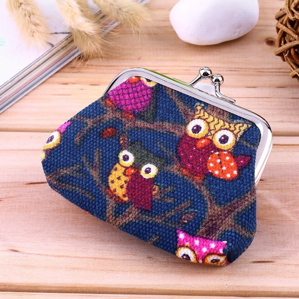 Women Mini Wallets Coin Purses Kids Clutch Money Bags Cute Multi-color Owl Coin Money Bag Purse Wallet Zero Wallet For Women