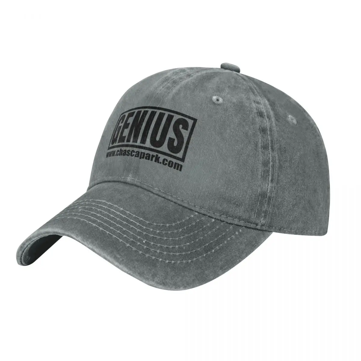 WORD MERCH - Series 1 - GENIUS - BLK Baseball Cap Beach Outing Wild Ball Hat Big Size Hat black Men's Hats Women's image 2
