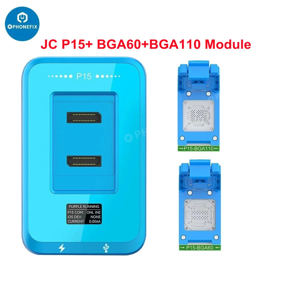 JC JCID Newly P15 Nand Programmer for iPhone 6-15PM BGA315 BGA110 BGA70 Nand Repair Purple Mode Wifi Unbinding Storage Upgrade