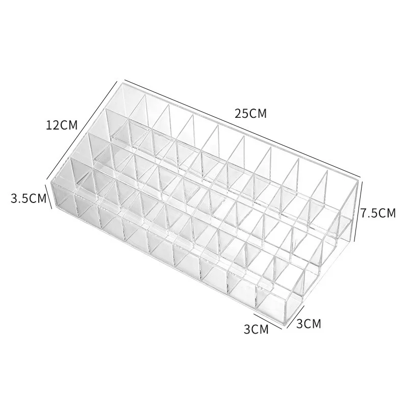 Transparent arylic Trapezoid Lipstick Holder Cosmetic Organizer/display/holder Organizer Stand