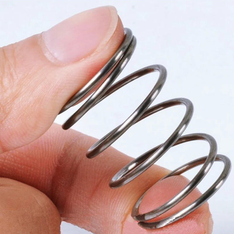 Creamily 5PCS Compression Spring Cylidrical Coil Pressure Release Return Spring Wire Diameter 1.0mm OD5-20mm Length 10mm to 50mm