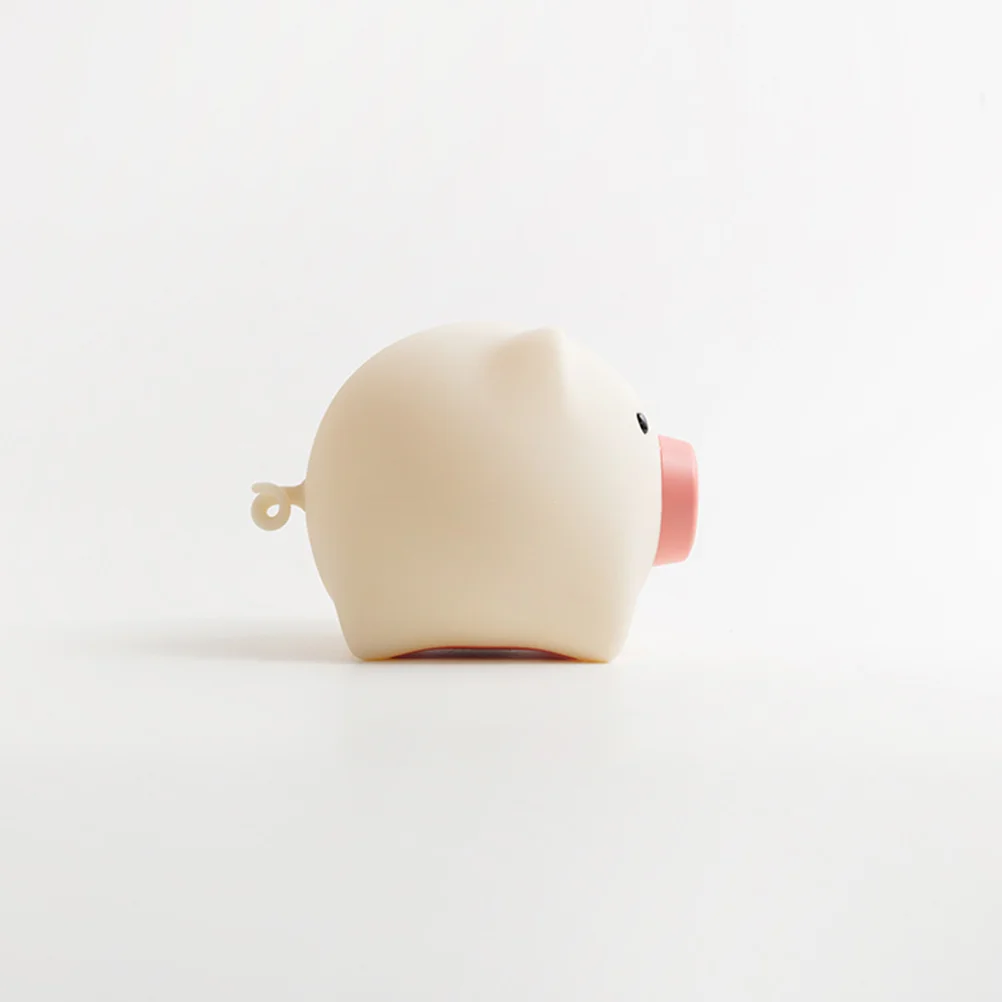 

LED Silicone Pig Night Light Rechargeable Warm White Glow Touch Sensor Adjustable Brightness for Kids Adult Bedroom Nursery