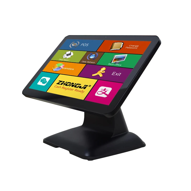 Cost-effective Win 10 Cash Register Machine Point of Sale Retail Restaurant 15.6 Inch All in One Touch Screen  System