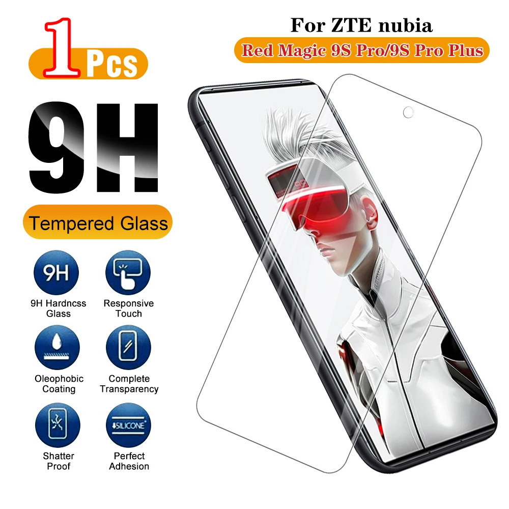 For ZTE nubia Red Magic 9S Pro+ Screen Protector Tempered Glass on Red Magic 9S Pro 9SProPlus Pro＋ 6.8