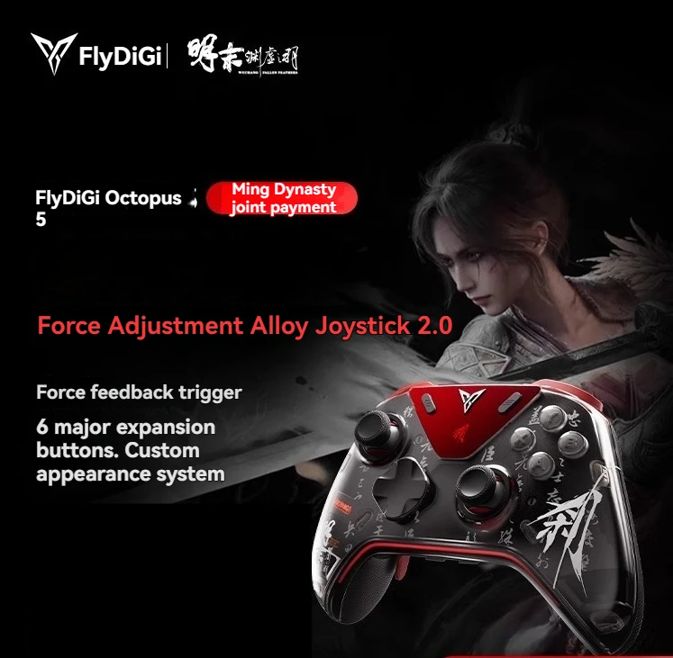 Flydigi Apex 5 게임 컨트롤러 무선 조이스틱 모션 감지 게임 패드 Pc 모바일 Tv 박스 용 맞춤형 휴대용 게임 컨트롤러