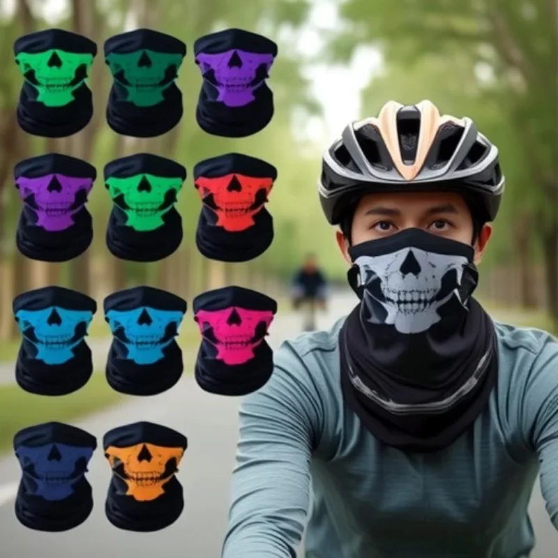 

5.Универсальная бесшовная Балаклава с черепом. | Превосходный спортивный инвентарь на открытом воздухе и реквизит для вечеринки на Хэллоуин | Унисекс, всепогодная защита