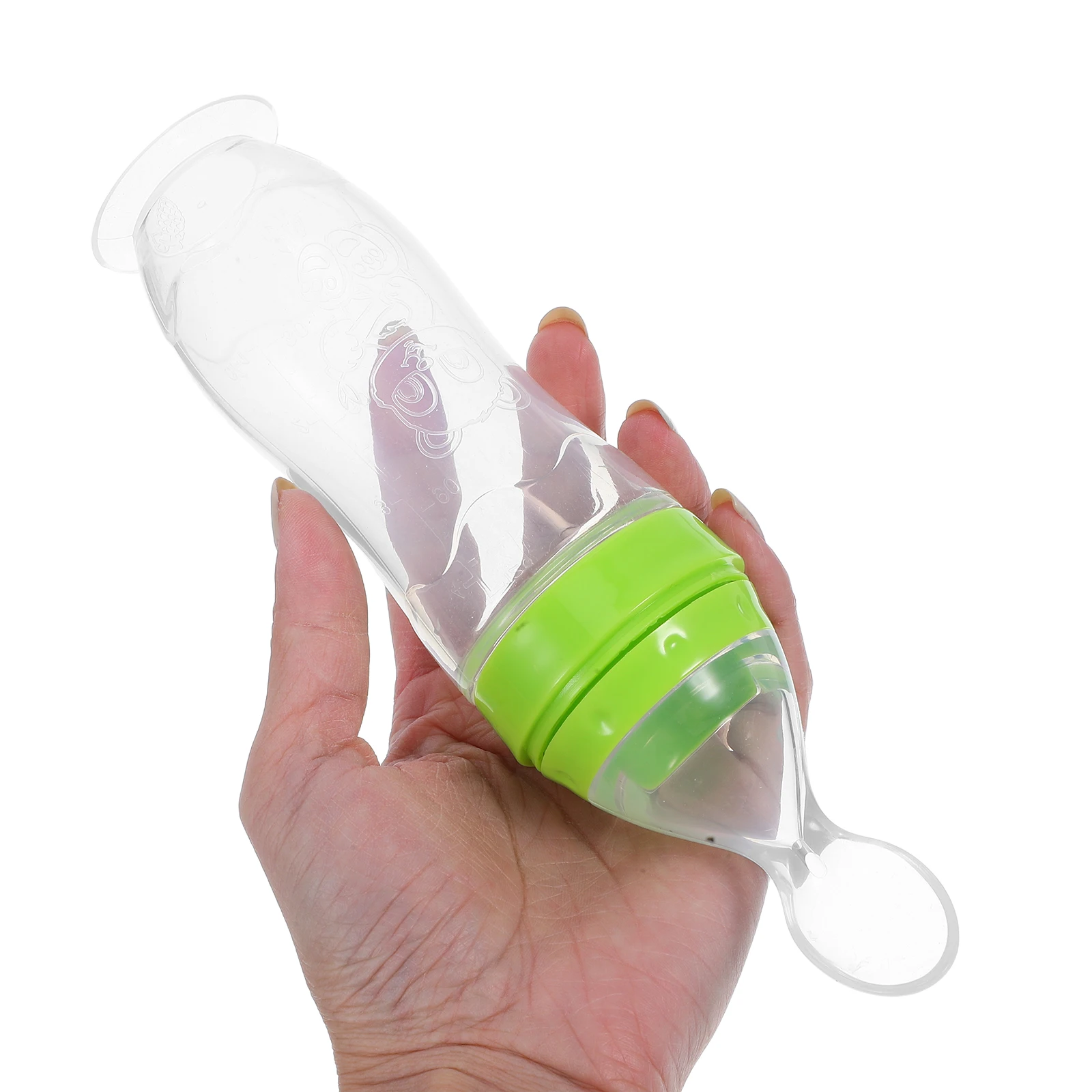 120 ML Silicone Baby Feeder Food Squeeze Bottle Rice Paste Cereal Instrument Easy One Hand Feeding Durable Safe