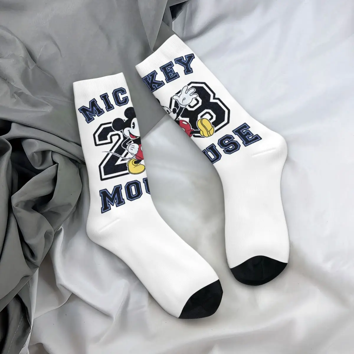 Cute Girl Disney Mickey Mouse Dress Socks Merch Skateboard Socks Cotton Best Gifts