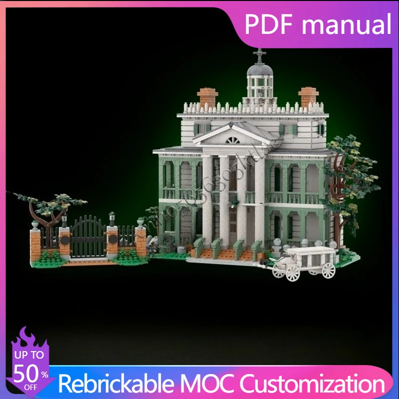 

4255PCS The Haunted Mansion Modular MOC Creative street view Custom Puzzles Architecture DIY Education Assembly Model Toys Gifts