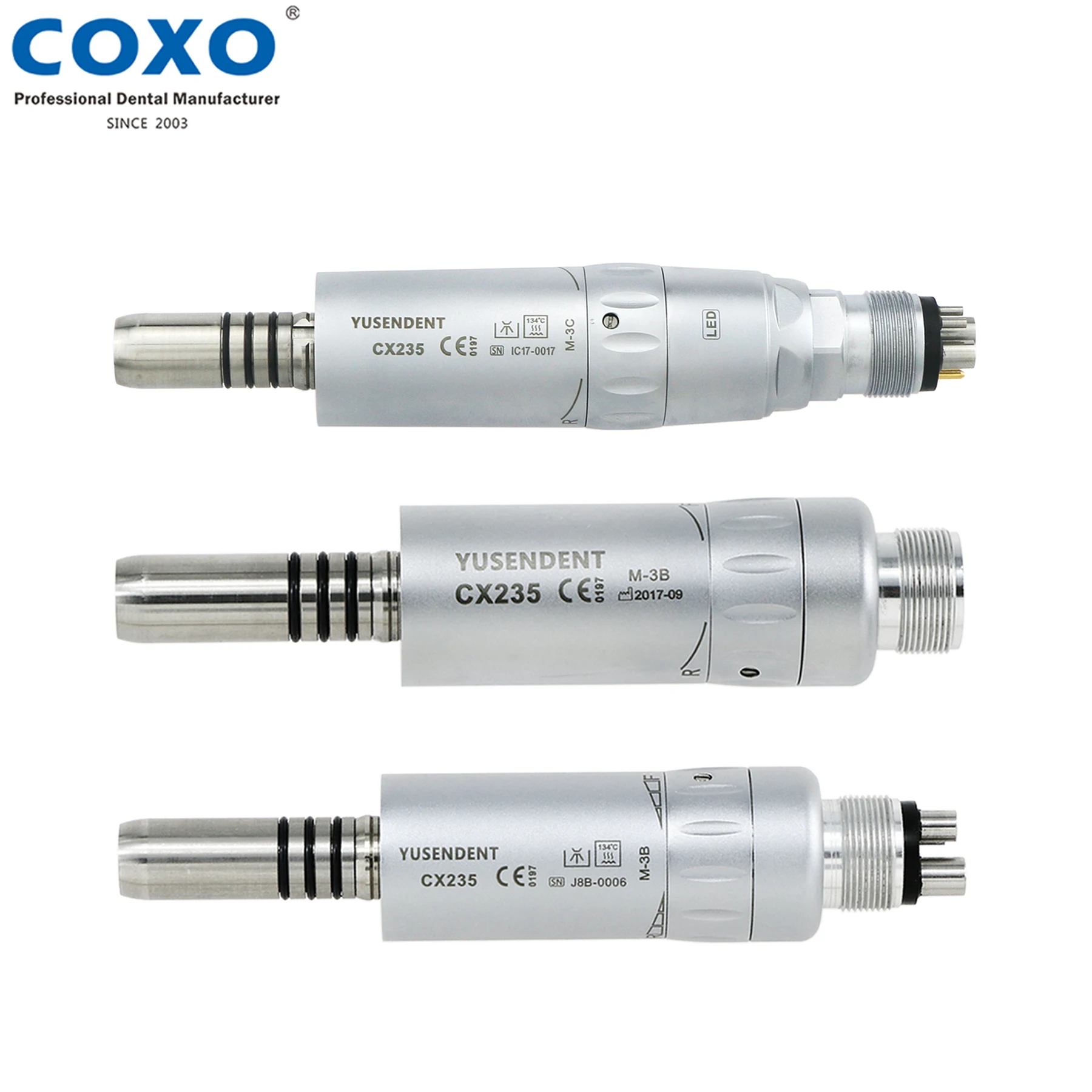 

COXO YUSENDENT Dental Low Speed Fiber Optic Air Motor Handpiece Inner Water fit KAVO NSK CX235 2/4/6 Holes