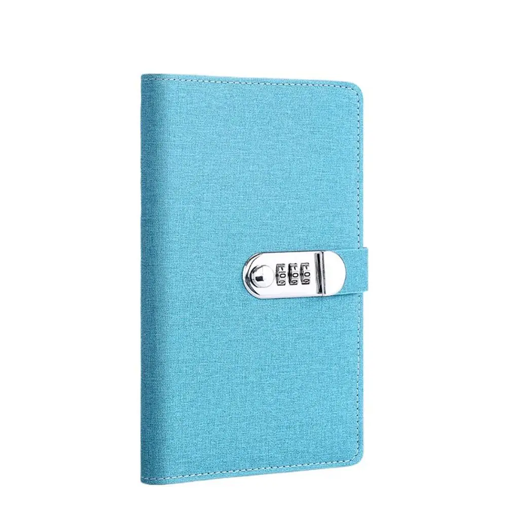 Portable Refillable Paper Password Book Envelop Money Planner Lock Diary Binder Safe PU Leather Journal Notepad Budget