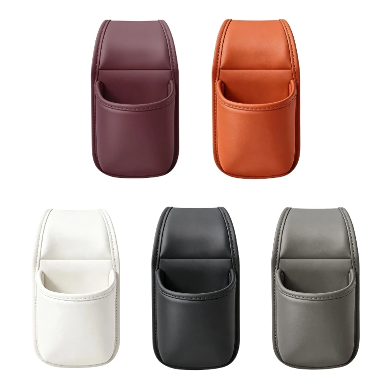 Car Door Storage Bag,Leather Organizer,Beverage And Garbage Storage Box for Daily Small Item in Vehicle Door Space