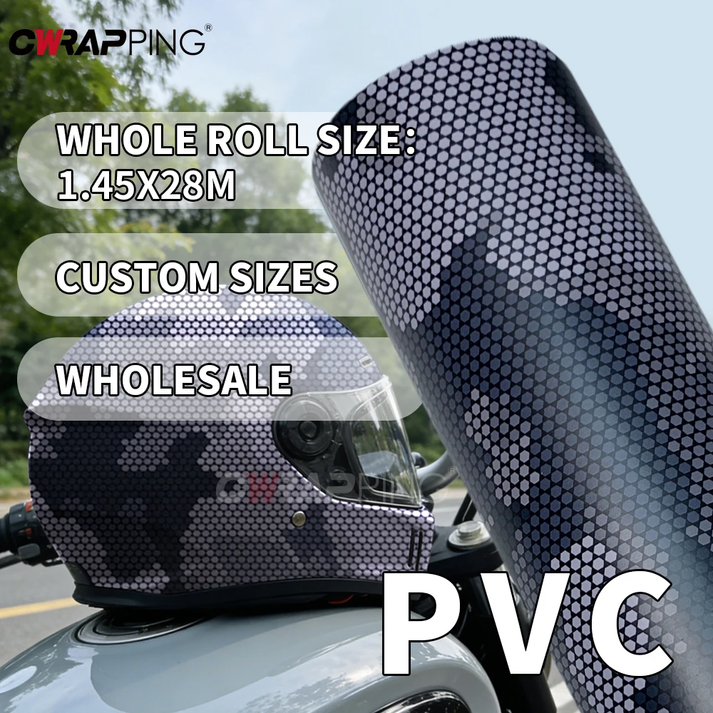 Adesivos para Carro, Filme Camuflado para Capacetes de Motocicleta, Adesivo Vinílico para Carro 145cmx300cm, Acessórios para Capô e Teto de Carro
