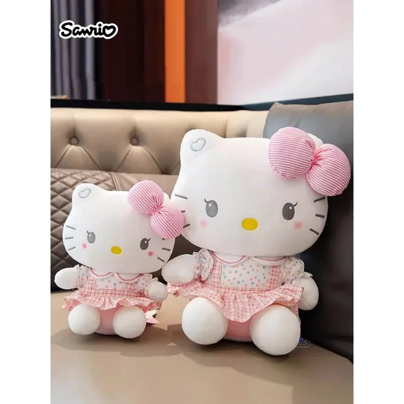 Sanrio Hello Kitty Anime Kuromi Melody Cartoon Cute Plush Stuffed Toys Soft Pillow Plushies Keyring Doll Birthday Gifts For Girl