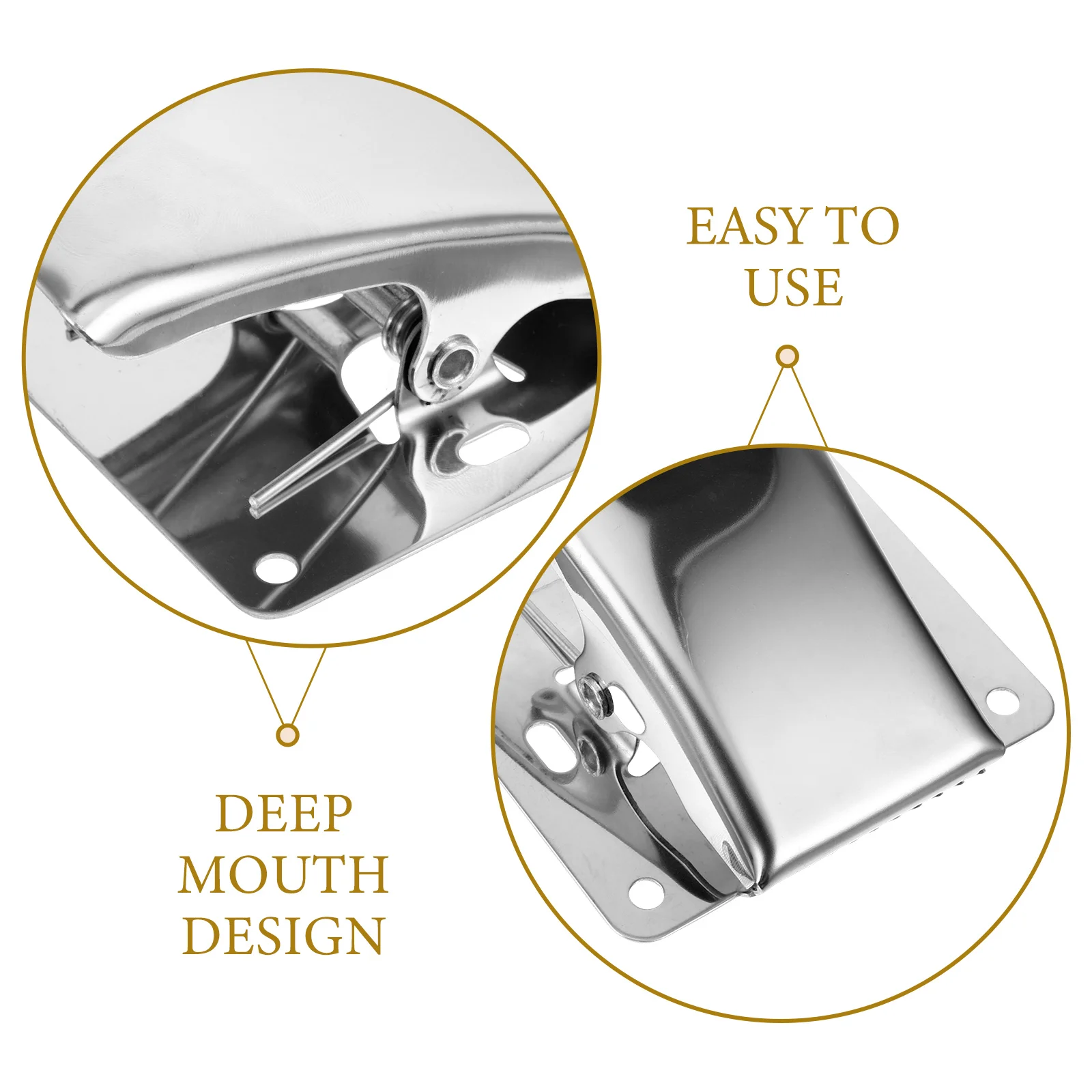 

Cleaning Tools Stainless Steel Fish Scale Grabber Heavy Duty Tail Clip Deep Mouth Design Fish Processing Clamp