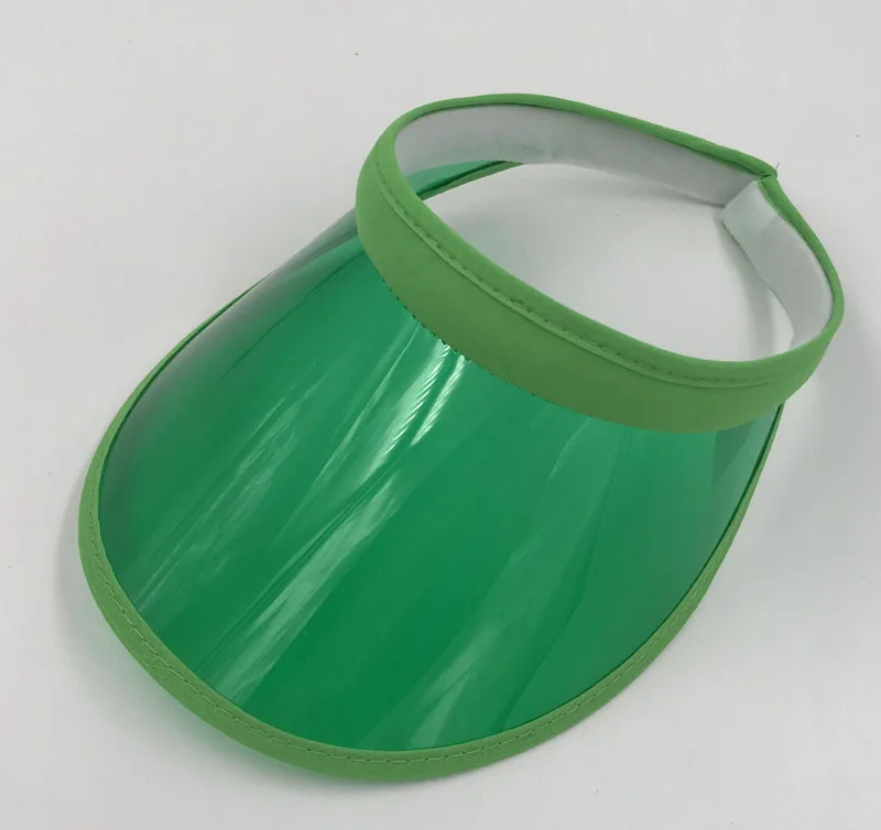Modische Sommer-Outdoor-Sport-Sonnenschutzkappe Unisex Transparenter Plastik-Visor-Hut Bonbonfarbener PVC-Sonnenschutzhut UV-Schutzhut – Detail 10