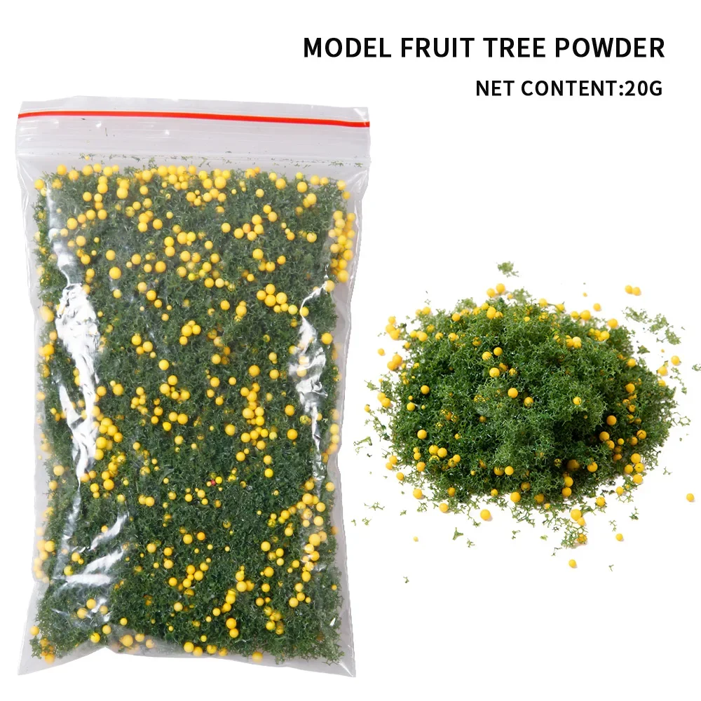 20G DIY วัสดุทําต้นไม้ผงและผลไม้สําหรับทําต้นไม้/Micro Landscape/ตกแต่งสวน/รูปแบบโต๊ะทราย/Diorama