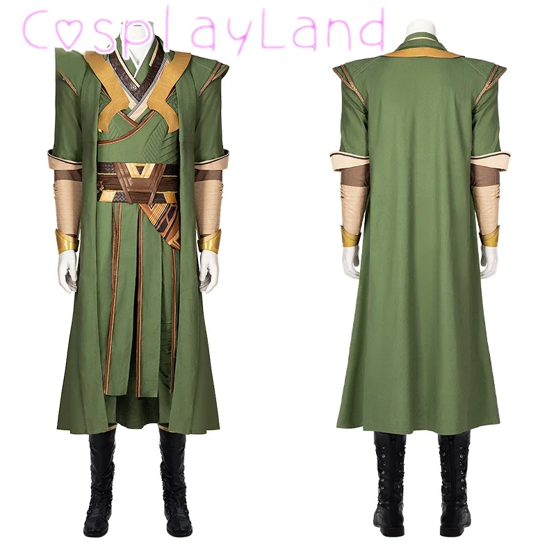 

Halloween Carnival Superhero in Multiverse of Madness Mordo Cosplay Costume Karl Mordo Outfit Hero Green Suit Custom Made