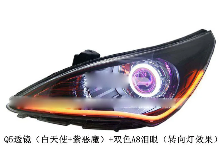 HID,2010~2013,Car Styling,verna Headlight,Solaris,accent,Elantra,Genesis,i10,i20,santa fe,tucson,veracruz,lantra;verna head lamp