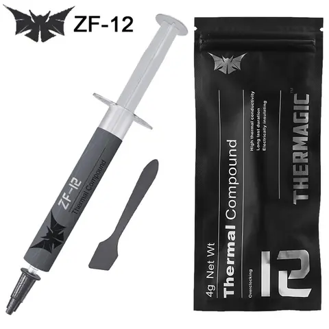Bilashmart Thermal Compound Conductive ZF-12 4g/8g GD900 Grease Paste Silicone Plaster Heat Sink for CPU GPU Chipset Notebook Cooling