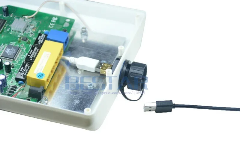 USB 2.0 4pin USB 3.0 9pin メス - メス防水データコネクタプラグソケットアダプタ IP67 防水コネクタ