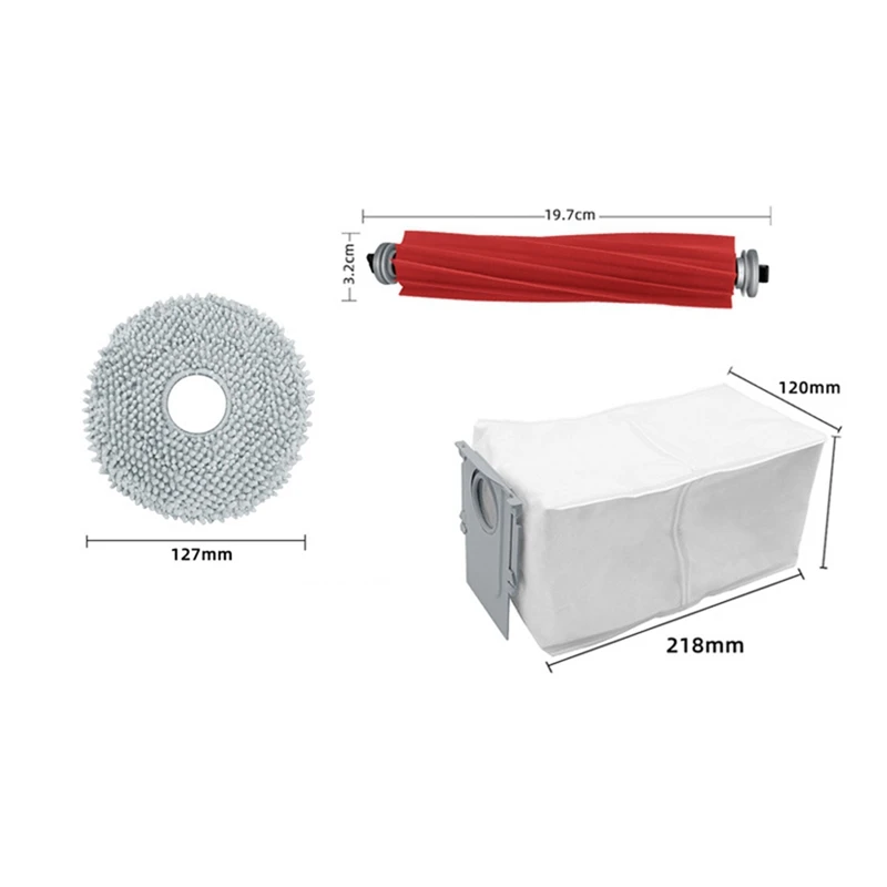 For Roborock P10 / Roborock Q Revo Robot Vacuum Cleaner Replacement Parts Main Side Brush Mop Rag Dust Bag