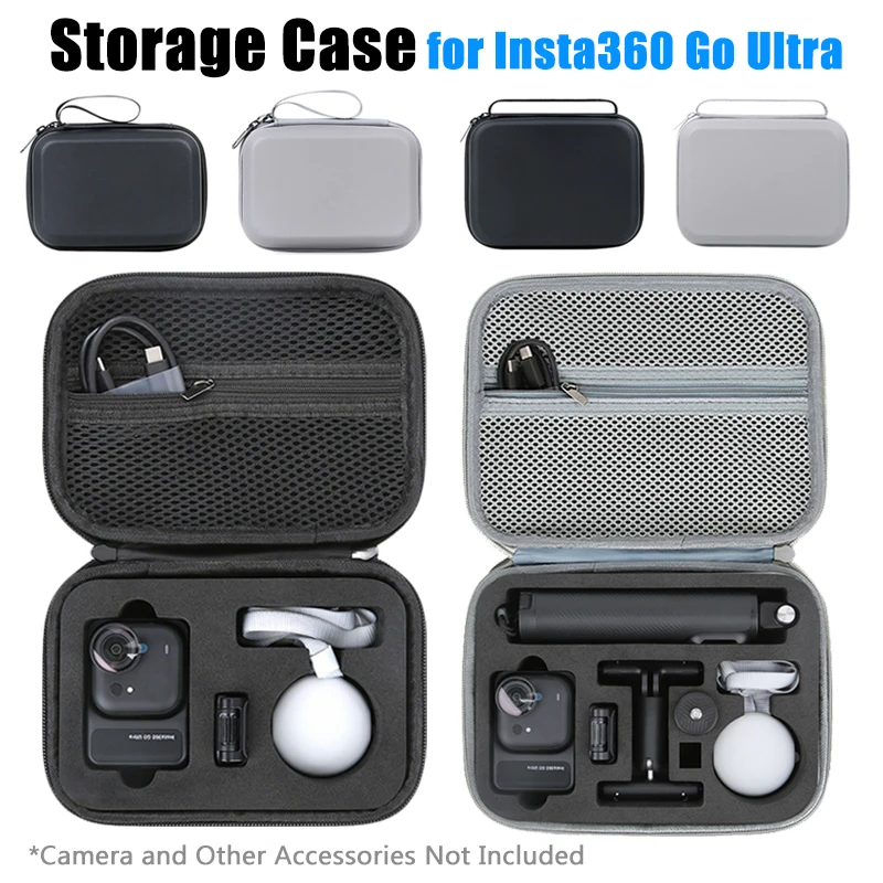 Storage Bag for Insta360 Go Ultra PU Hard-Shell Case Portabl