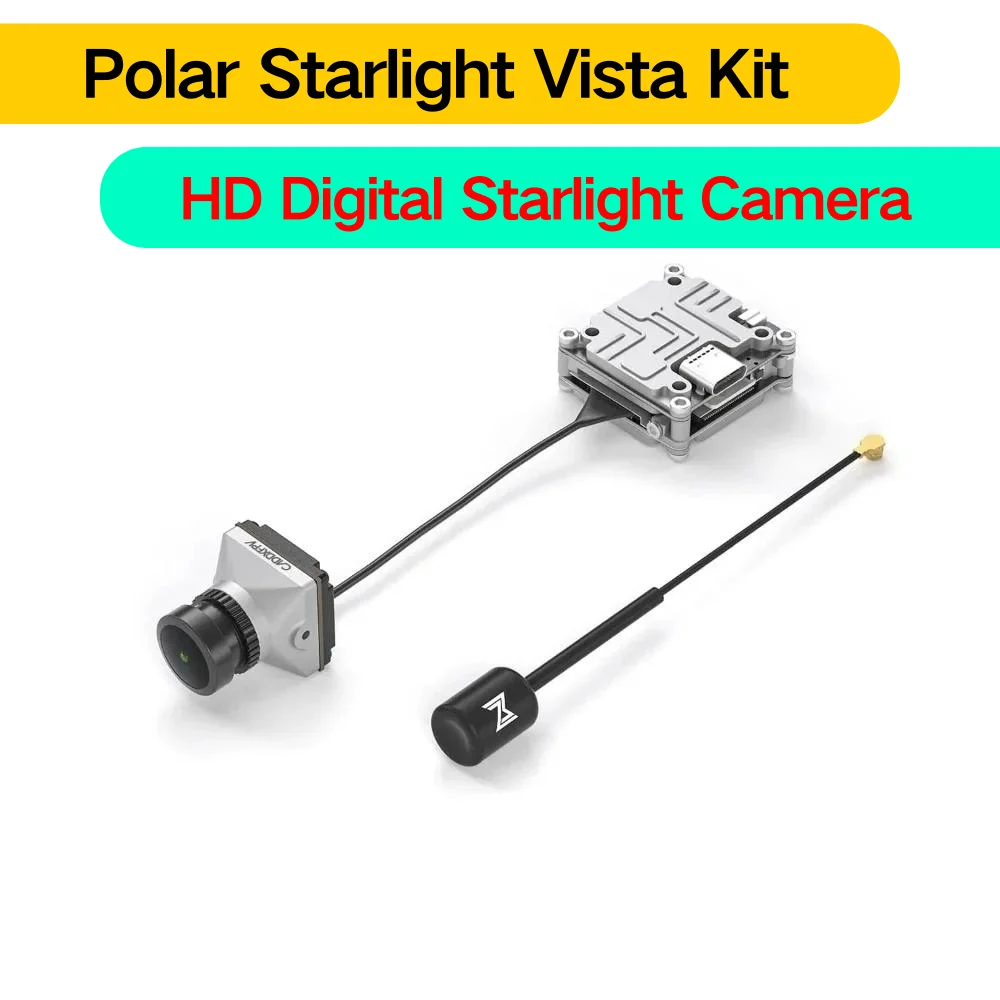 

Caddx Polar Vista Kit Starlight цифровая HD FPV система для гоночного дрона DJI FPV очки V2