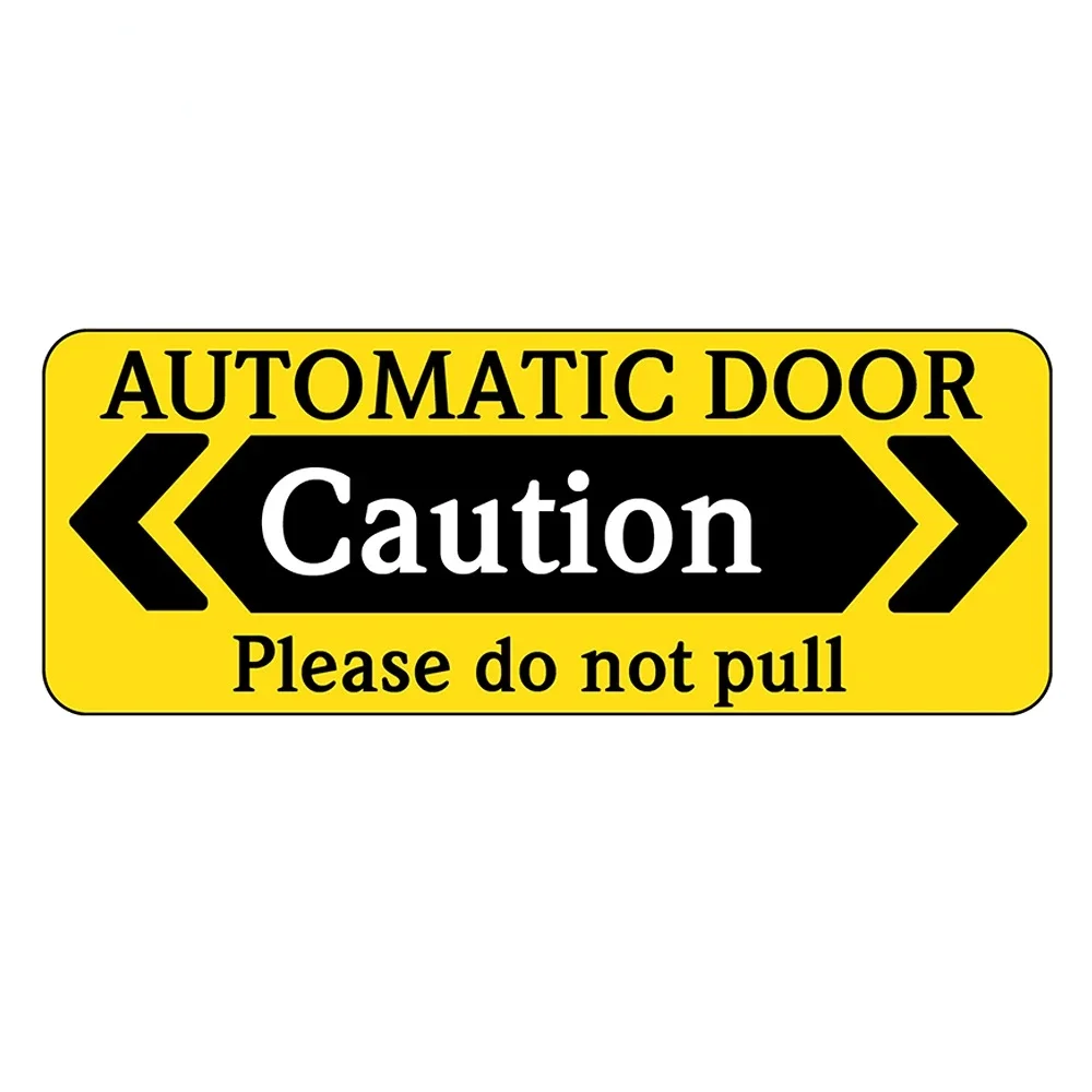 Warning Automatic Door Caution Work Decal Do Not Touch Sticker Car Notice Window Sign Stickers for Van,Taxi,Ride Decor