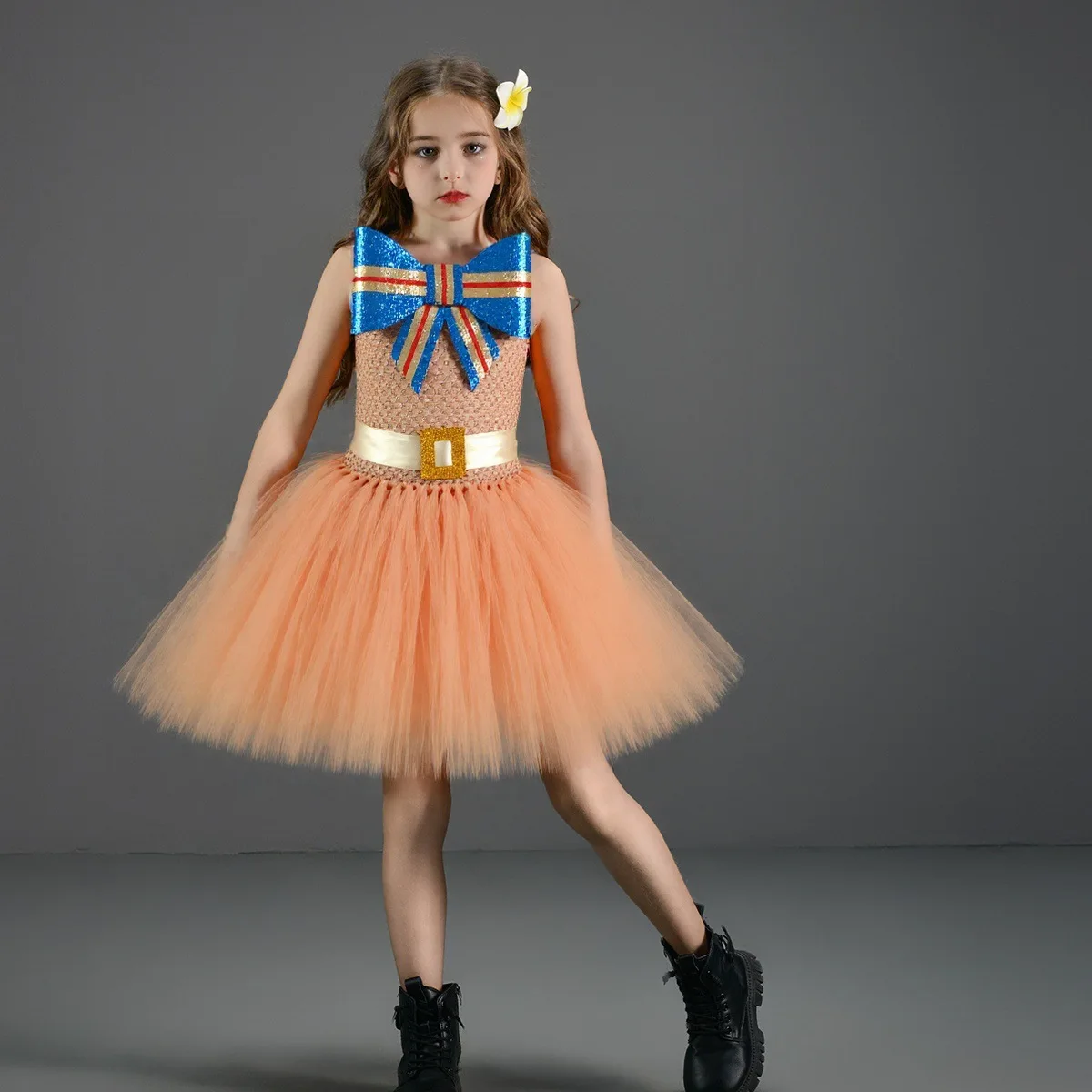 

Movie M3GAN 2.0 Cosplay Costume Extra Large Bow Tie Outfit Megan Cosplay M3GAN Dress Set Halloween Role Play Tutu Dress