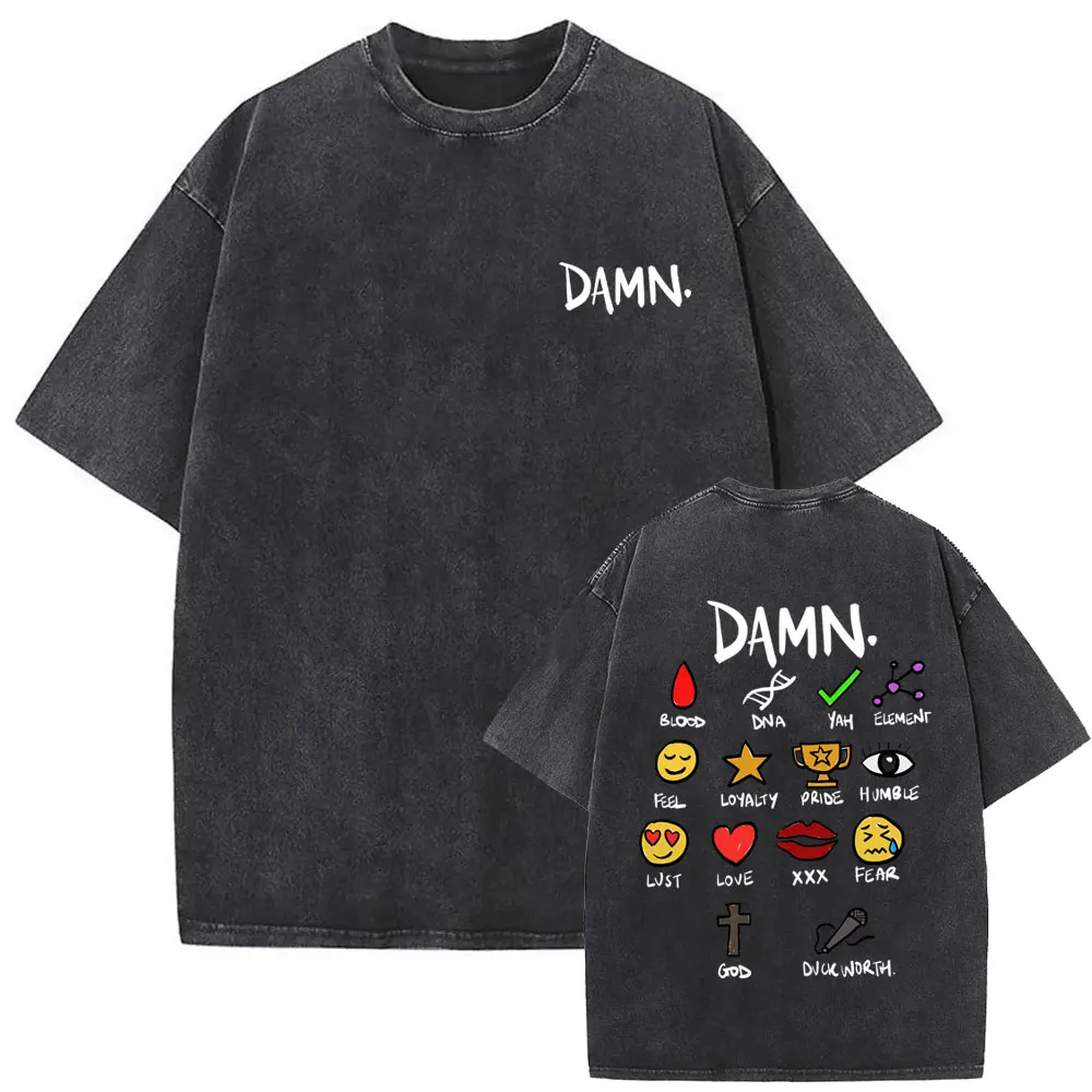 Washed Vintage Rapper Kendrick Lamar Mr Morale & The Big Steppers Graphic T-shirts Men Women Hip Hop Fashion Oversized T Shirt