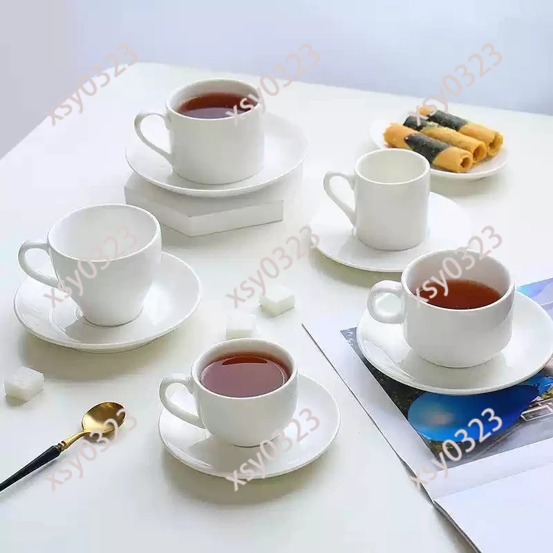 

Minimalist White Ceramic Coffee Cup European Brushed Latte Mug
