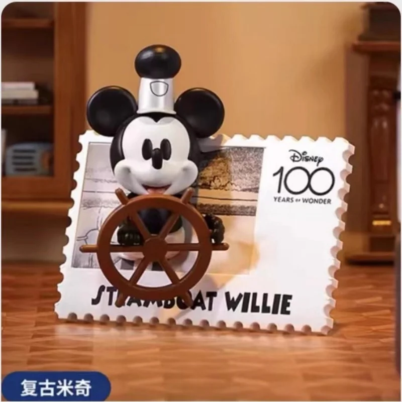 MINISOディズニーアニバーサリーヴィンテージスタンプブラインドボックスミッキーマウスブラインドボックスアニメガレージキット子供のおもちゃ推測ミステリーボックスギフト