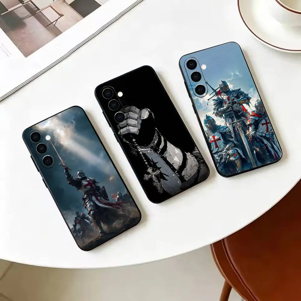 Knights Templar Crusades   Phone Case For Samsung Galaxy A73, A72,A70,A53,A52,A51,Soft Silicone Black Cover