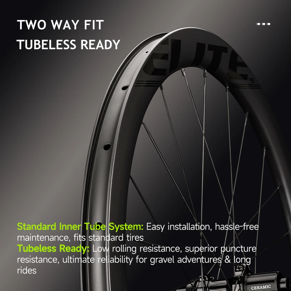 ELITEWHEELS EDGE グラベルホイール 超軽量 1356g ウィング 20スポーク