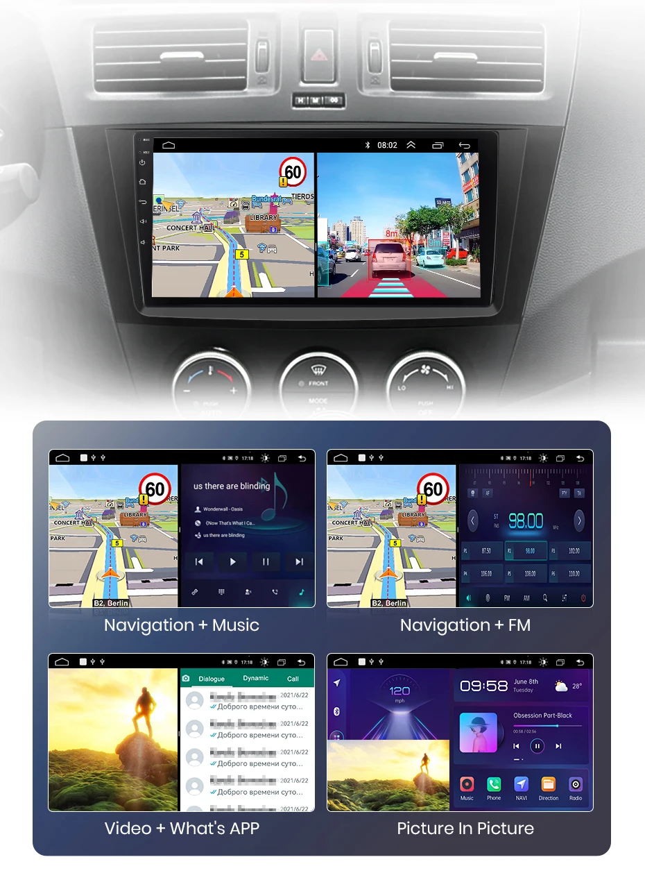 Android Autoradio für Mazda 5 2011-2015 GPS Stereo Multimedia