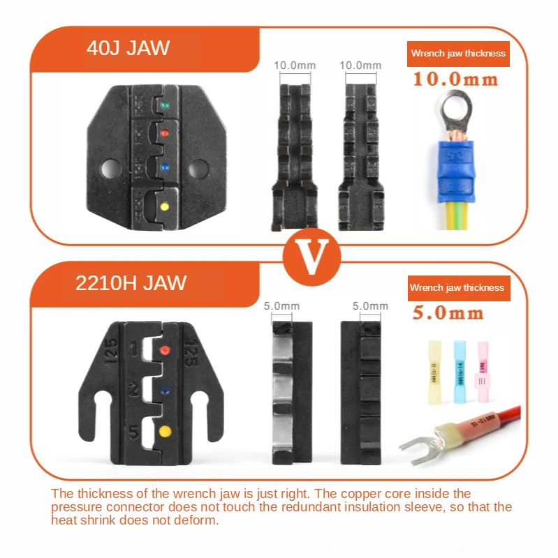 IWISS IWS-2210H Crimping Pliers Ratchet Crimper Tool Heat Shrink Connectors Awg22-10 Clamp Tools  9-inch Krimptang