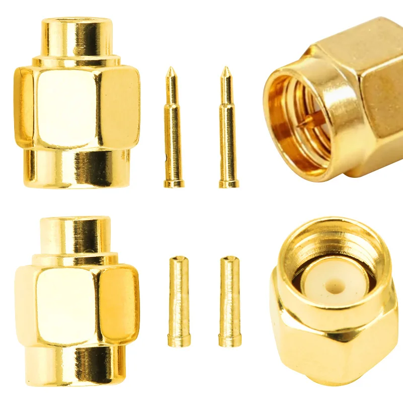 Semi-rigid  Cable RF Connector High Quality SMA Male RF Coaxial Termination Dummy Load Gold Plated Cap Connectors Accessories