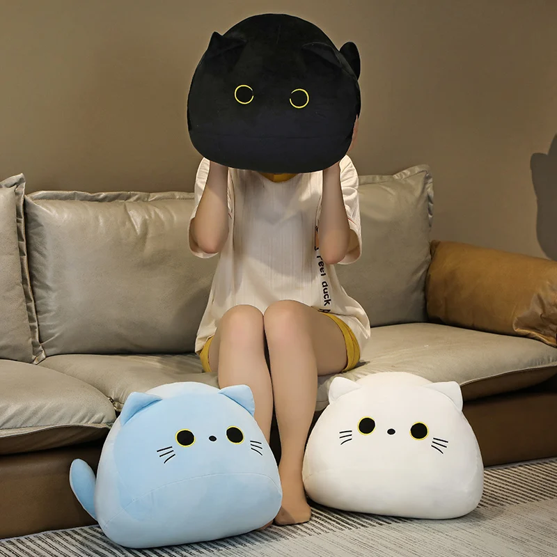 

18/40/55 см Kawaii Cat плюшевые игрушки мягкие круглые животные подушки для кошек Подушка для сна креативный подарок на день рождения для детей