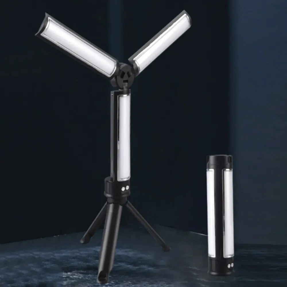 

162 LED LED Emergency Floodlight Rechargeable 3 Colors Dimming Folding Work Lamp 15 Modes 2850mAh Car Service Lamp Car Repair