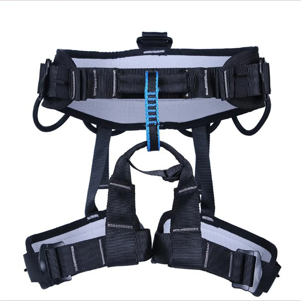 Professional Rock Climbing Harness Half Body Safety Rappelling Mountaineering Belts Rescue Fall Arrest Protection Equipment