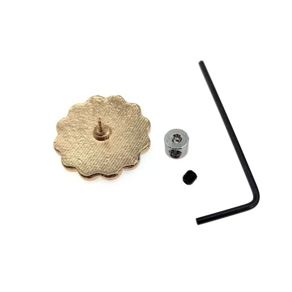 10pcs Pin Locking Backs Pin Locks Backs Locking Pinbacking Pinback Clasp with Wrench for Insignia Name Tag Landyards Badge