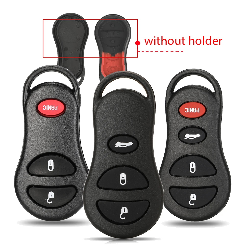 

jingyuqin 1/10pcs Remote Keyless key Fob Case Shell For Jeep Dodge Chrysler Concorde 2001-2004 3/4 Buttons