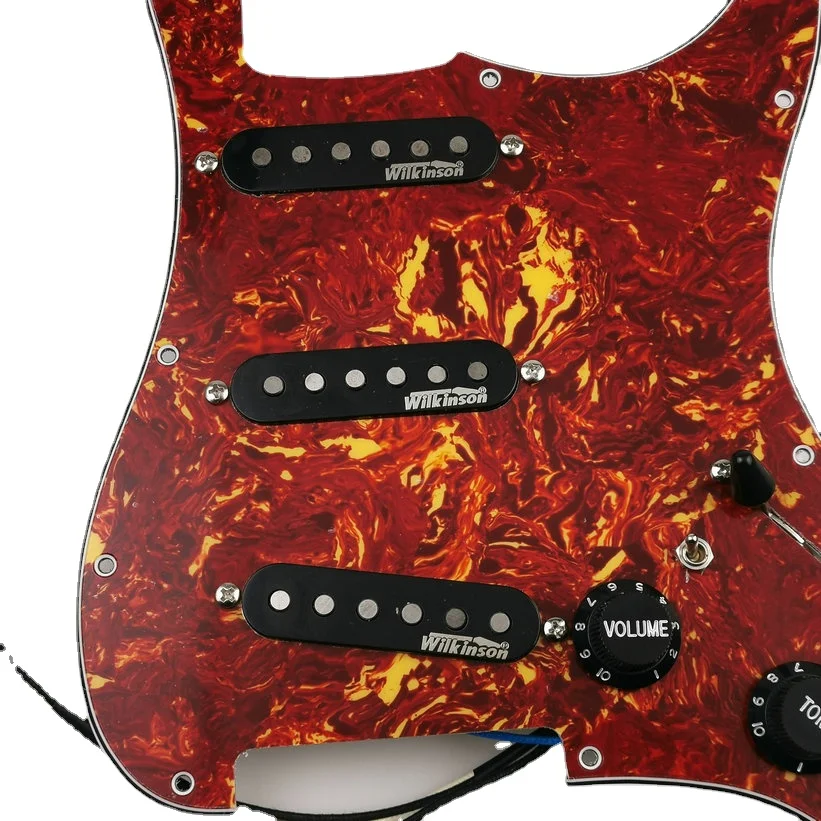 Electric Guitar Pickups 7-Way Type Fully Loaded Pickguard AlNiCo Pickups Single Coil Guitar Pickups