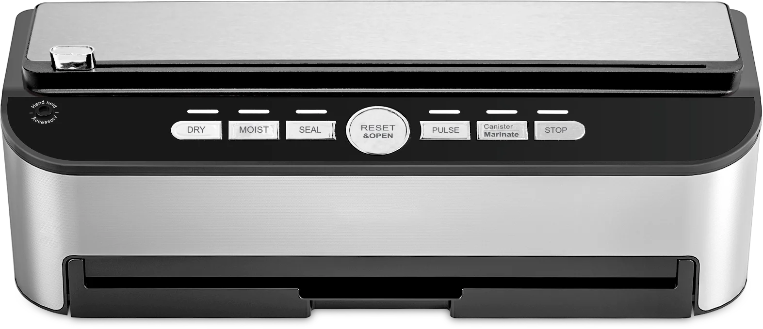 Latest Model Portable Electronic Vacuum Food Sealer Machine Low Noise Built-in Bag Cutter Electric Power Handheld Household Use - view 3