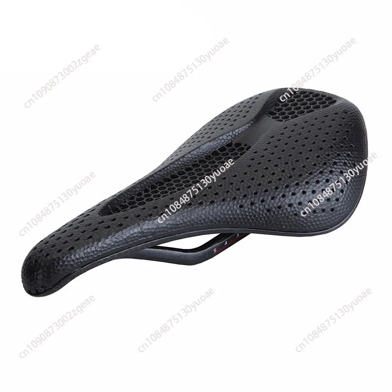 3D Printed Saddle  Bike Seat Cushion Full Carbon Fiber Ultralight Hollow Comfortable Road Mountain Bike Saddle Parts