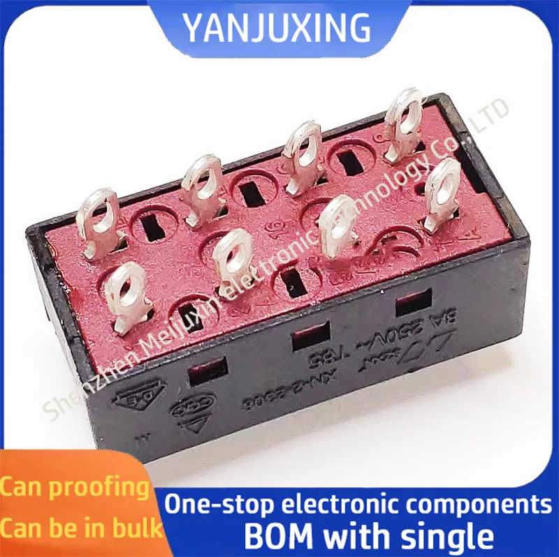 1~5pcs/lot Square head three-speed 8-pin toggle switch air duct switch XN-2-2308 Welding foot hairdryer switch