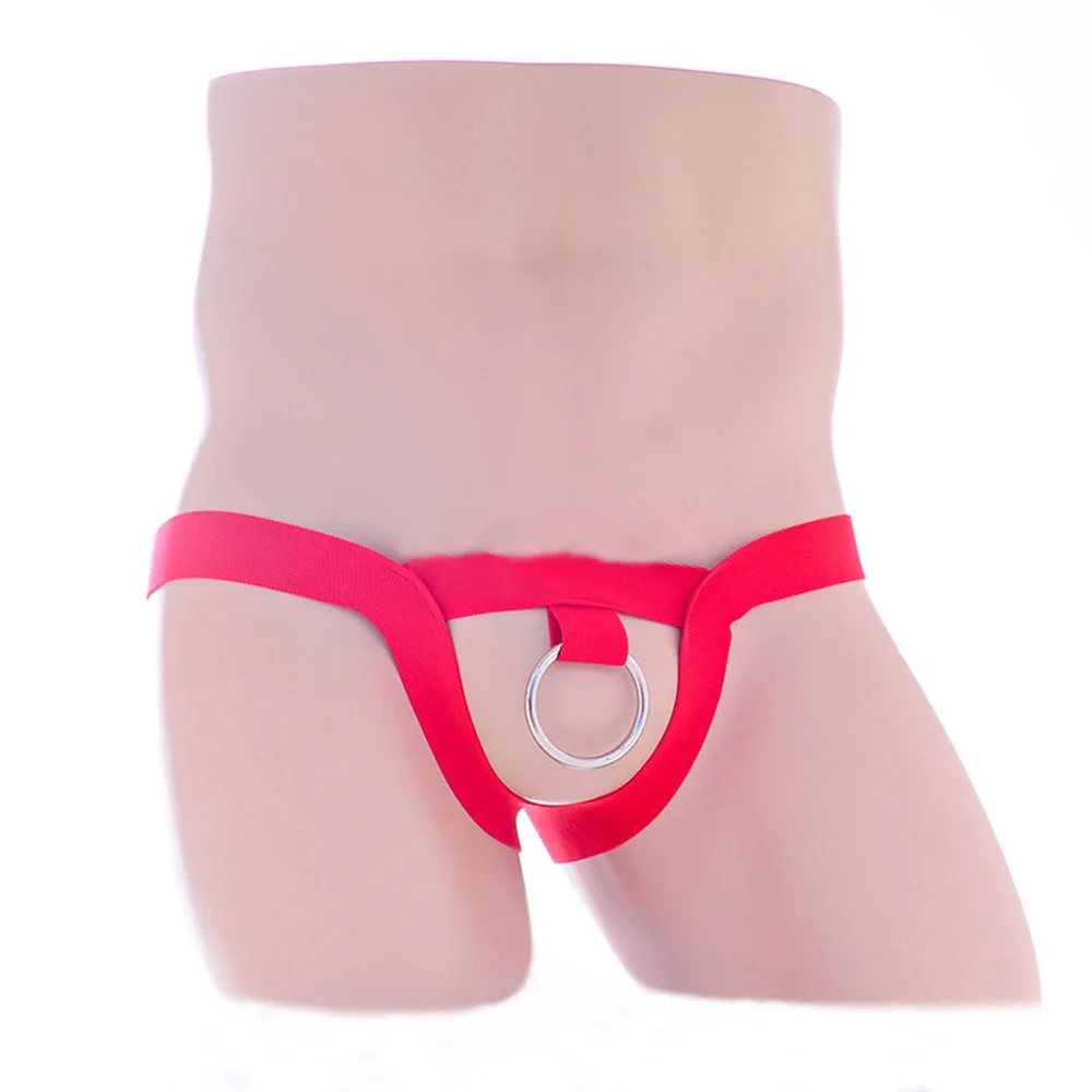 Perizoma O-Ring Sissy anello di pizzo ricamato da uomo slip perizoma senza schienale slip perizoma Bikini intimo con dettagli O Ring