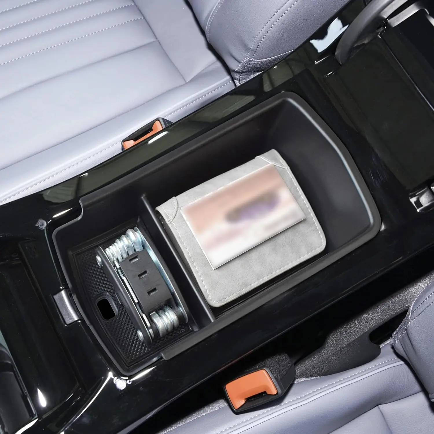 Kptidy صالح لشركة فولكس فاجن ID.4 2023 2024 سيارة وحدة التحكم المركزية صندوق تخزين المضادة للخدش وحدة التحكم المركزية مسند الذراع درج منظم الملحقات #2